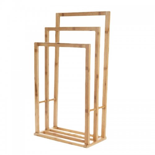 Soporte para 3 toallas de 55x25x82cm de bamboo