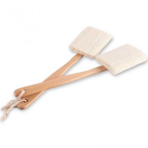 Esponja natural chata para espalda con mango 8x40cm - Bamboo -