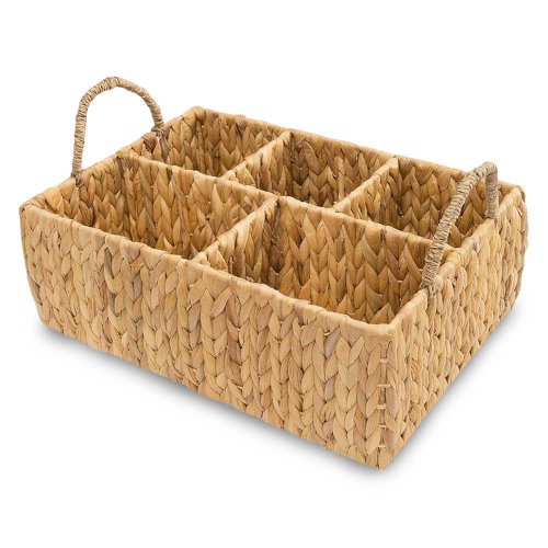 Canasto con 5 divisiones 39,6x27x14cm - Gourd grass -