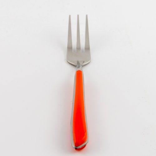Set x6 tenedores copetin 15cm naranja