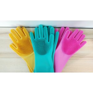 Set x2 guantes de silicona con esponja