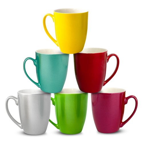 Set x12 Jarros Mug liso brillante