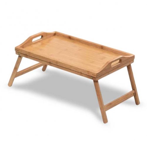 Mesa cama bamboo con patas 50x30cm