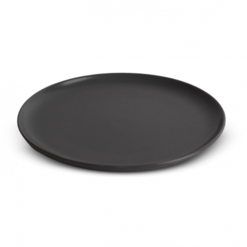Set x6 platos postre gris oscuro satinado 21,5cm