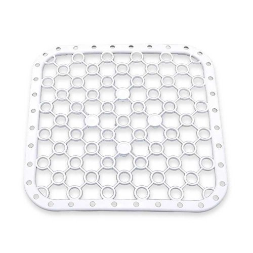 Protector para bacha de cocina cuadrado blanco 25,5x25,5cm - Plástico -