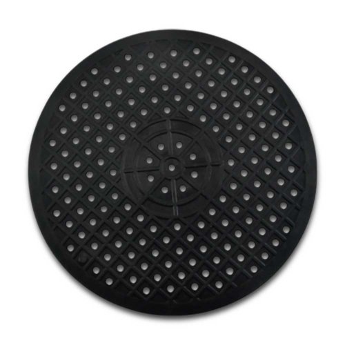 Protector para bacha de cocina redondo flexible negro 30,6cm - TPR -