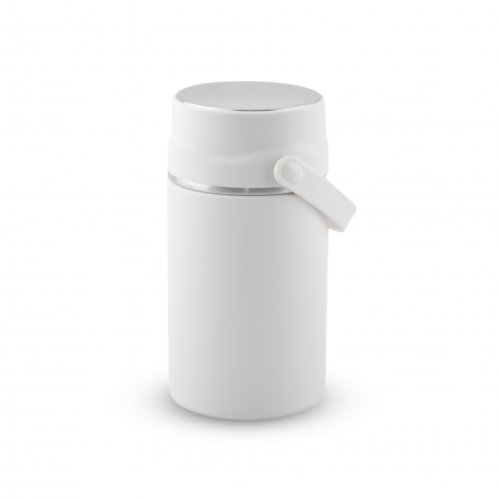 Contenedor térmico para alimentos con cuchara blanco 1000ml 9,5x20cm de acero