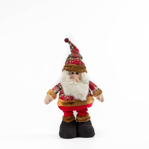 Papa Noel con traje y piernas extensibles - Rojo