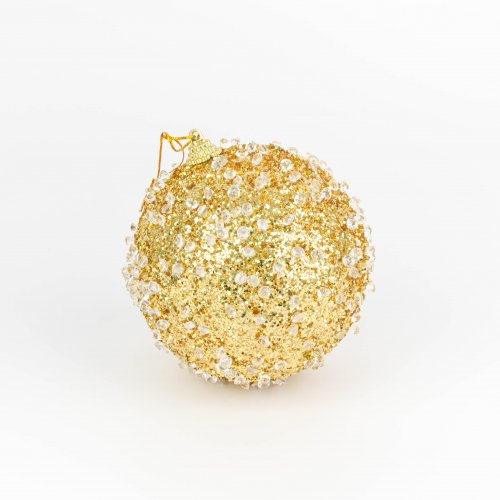 Bolas doradas con cristales - Ver medidas disponibles