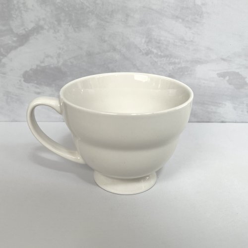 Set x12 Tazas cerámica blanca 460ml