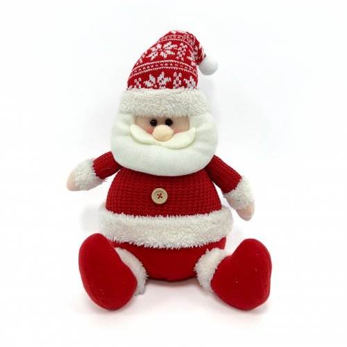 Papá Noel rojo/blanco sentado 24x30cm