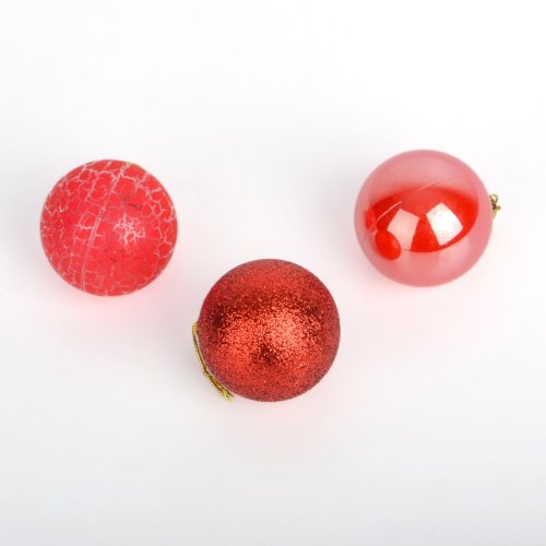 Set bolas rojo diseños surtidos - Ver medidas disponibles
