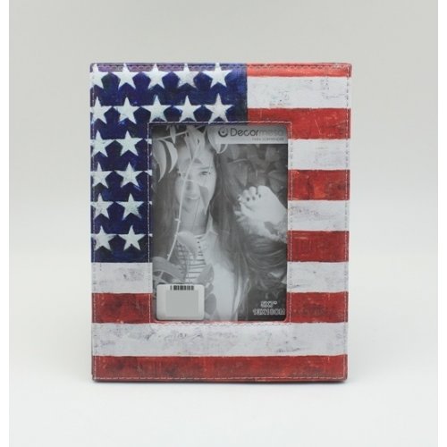 Portarretrato bandera USA 13x18cm