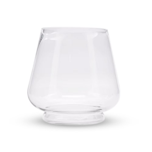 Florero copón transparente - Vidrio - 11,5x17cm