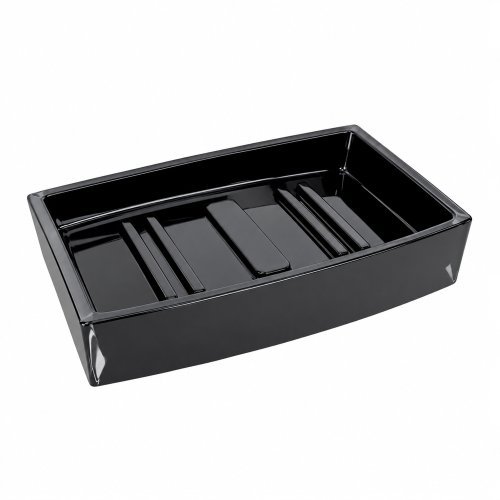 Jabonera acrilico rectangular - Negra