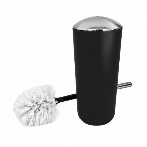 Cepillo de baño alta con tapa - Negro