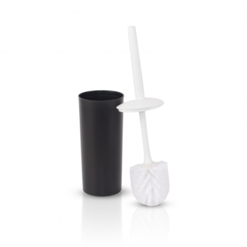 Cepillo de baño negro con tapa blanca - Plástico - 34 x 8,5 x 9 CM
