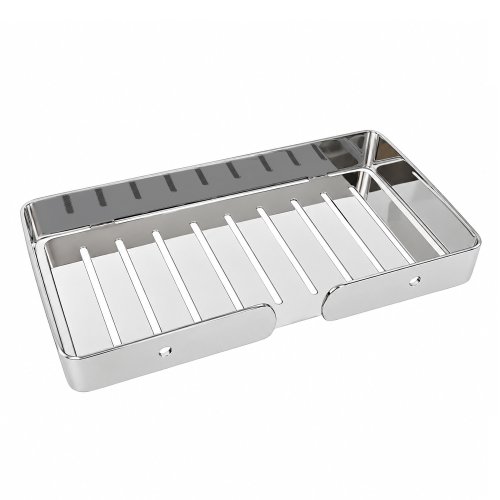Jabonera rectangular acero inoxidable