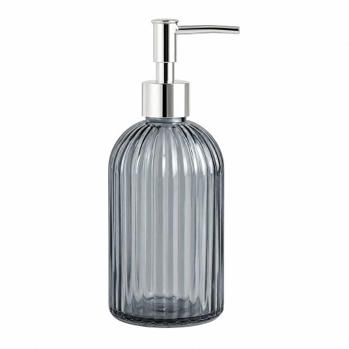Dispenser jabón líquido gris rayado