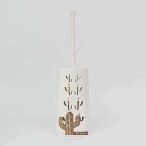 Cepillo de baño calado de cactus Blanco