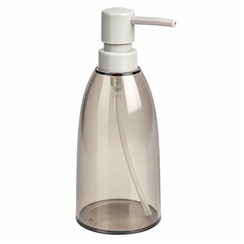 Dispenser de plastico jabón líquido transparente gris