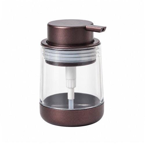 Dispenser plástico tapa y base bronce oscuro