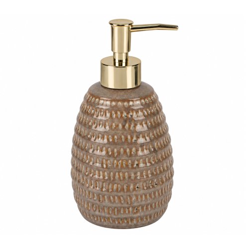 Dispenser jabón líquido cerámica beige
