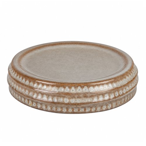 Jabonera cerámica beige