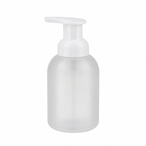 Dispenser para jabón líquido esmerilado con dosificador de espuma 250ml 7,3x15,5cm de vidrio