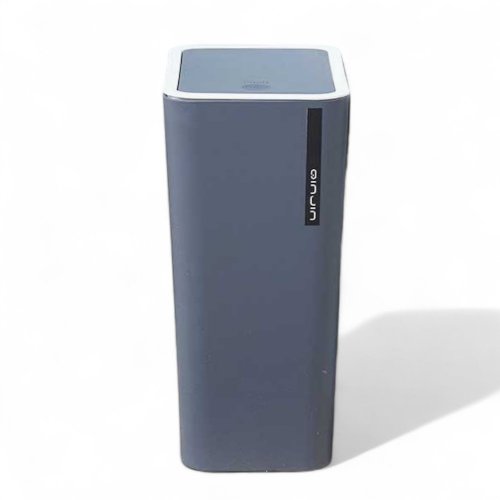 Cesto de basura rectangular a presión gris 15,5x22x33cm 9 lts - Plástico -