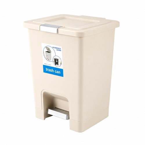 Cesto de basura doble apertura 10lts blanco/gris 23x20,5x31cm