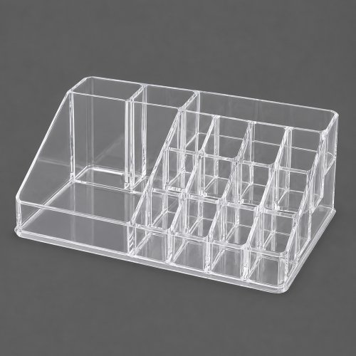 Organizador de maquillaje con 16 divisiones 21,8x12,5x8cm de acrílico