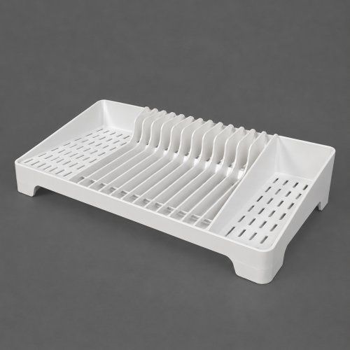 Secaplatos sin bandeja 40x21x8,5cm blanco de plástico