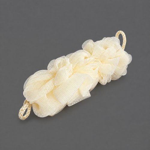 Set x10 esponjas para espalda blanca de poliamida 80g