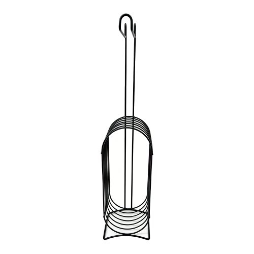 Porta papel higiénico capilla alambre negro 63,5cm