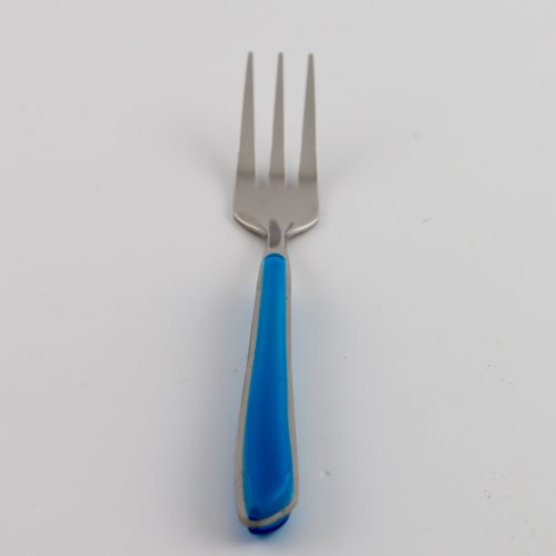 Set x6 tenedores copetin 15cm azul