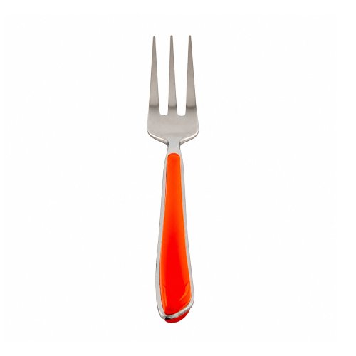 Set x6 tenedores copetin 15cm naranja