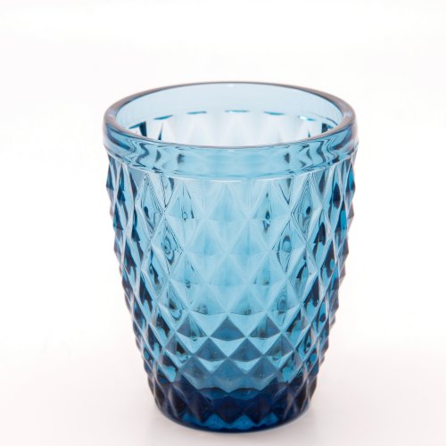 Set x6 vasos agua rombos chicos - Azul 