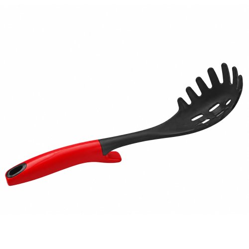 Utensillo para fideos color rojo y negro
