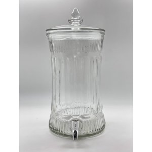 Frasco de vidrio (Ver modelos y medidas) / Base de alambre redondo negro para frasco
