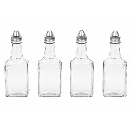 Set x4 aceiteras de vidrio