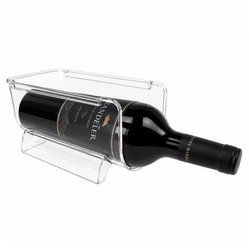 Soporte plástico apilable para vinos