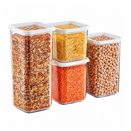 Set x3 Frasco de acrílico cuadrados - Ver medidas disponibles