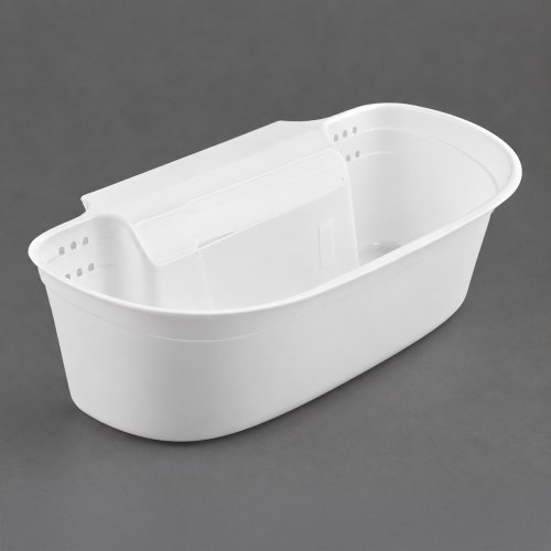 Cesto de basura para enganchar para la puerta blanco