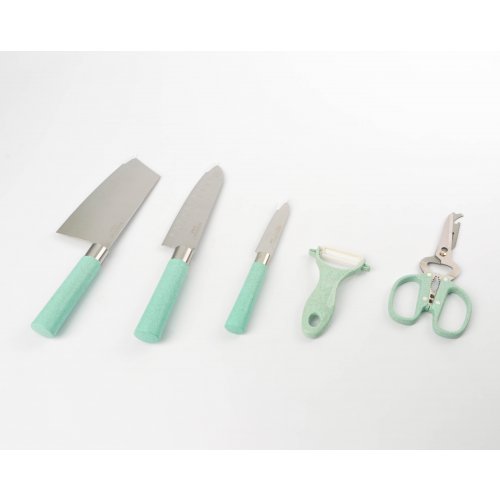Set de cuchillas, tijera y pelapapas