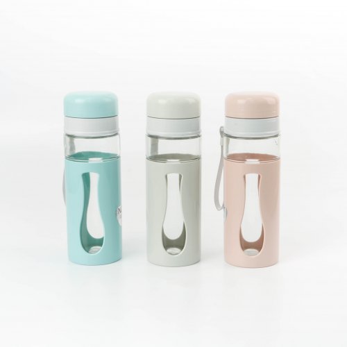 Botella de vidrio con visor colores surtidos