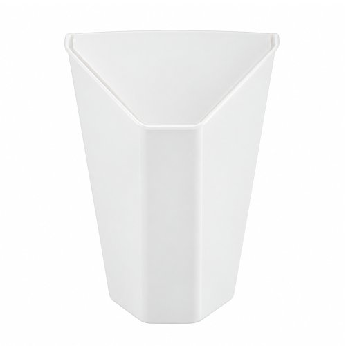 Cesto basura para mesada tapa vaiven  - Blanco