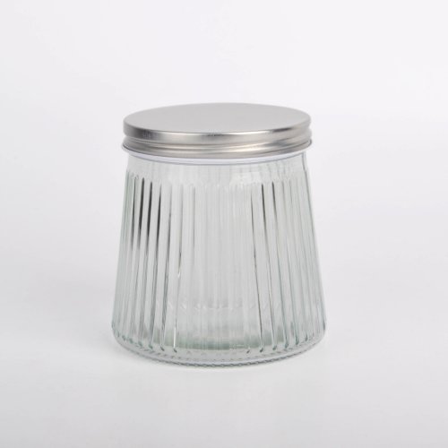 GEMN - Frasco de vidrio cónico rayado con tapa acero - Ver medidas disponibles