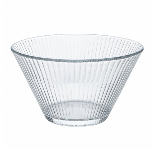 Set x6 Bowls de vidrio rayado 16,6x9,2cm