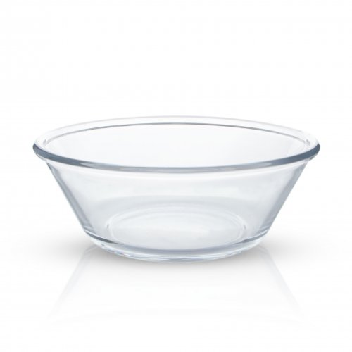 Set x6 Bowls de vidrio borde grueso liso 24,2x8,9cm